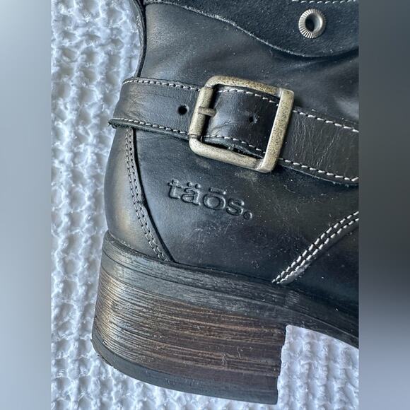 Taos Crave Leather Boots Size 39 Black - Picture 7 of 11